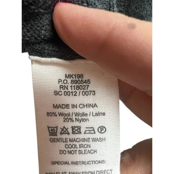 Boden Women's Pullover Quarter Zip Wool Blend Gray Sweater Medium - Picture 4 of 11